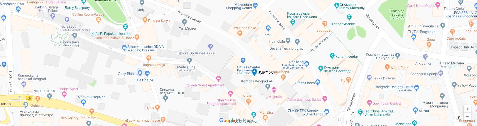 Felix Travel Kontakt Adresa Lokacija